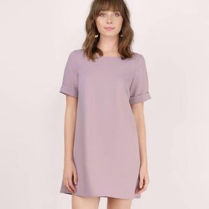 NWT Tobi Shifting MY way Mauve Crepe Shift dress